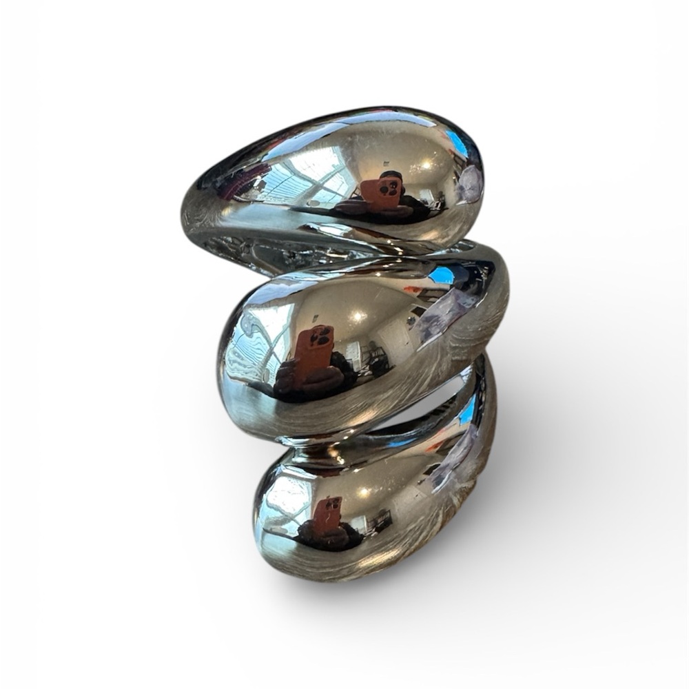 Large Silver Statement Bracelet